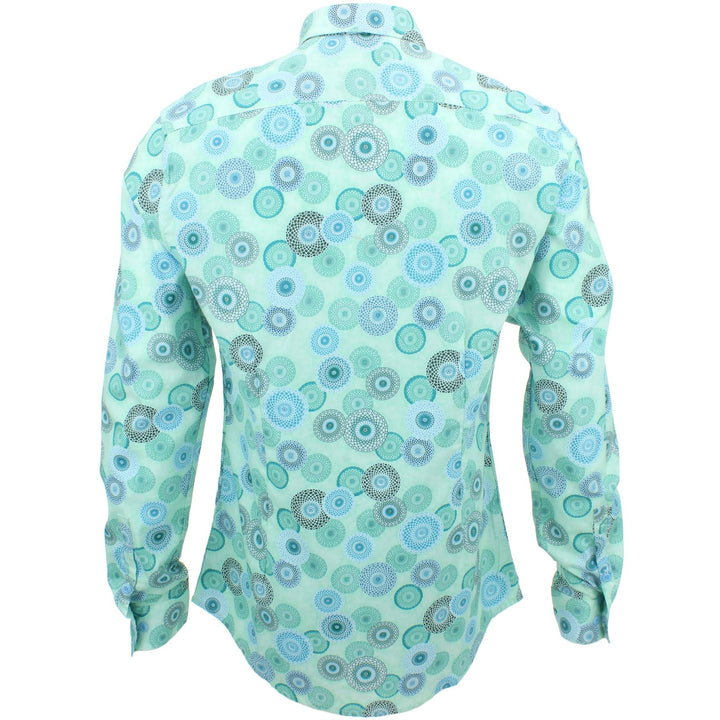 Slim Fit Long Sleeve Shirt - Spirograph