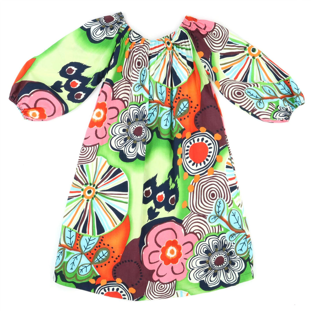 Off The Shoulder Dress - Floral Fairground