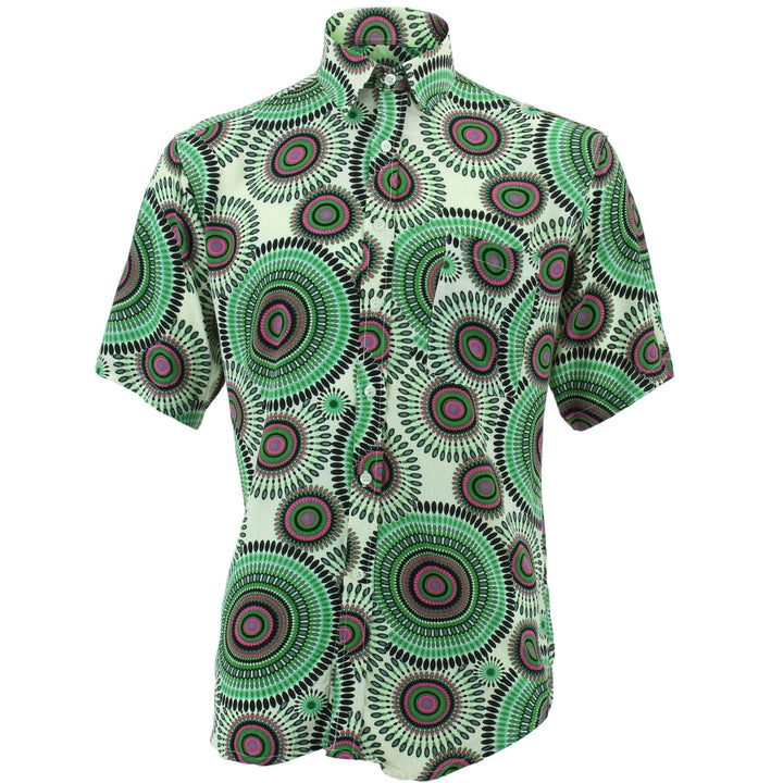 Regular Fit Short Sleeve Shirt - Spirals