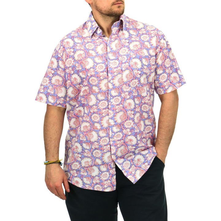 Regular Fit Short Sleeve Shirt - Lavender Drift
