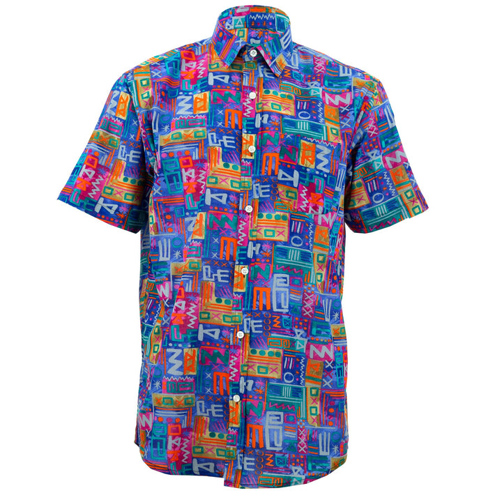 Regular Fit Short Sleeve Shirt - Aztec