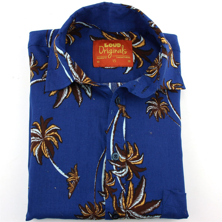 Regular Fit Short Sleeve Shirt - Palm Trees