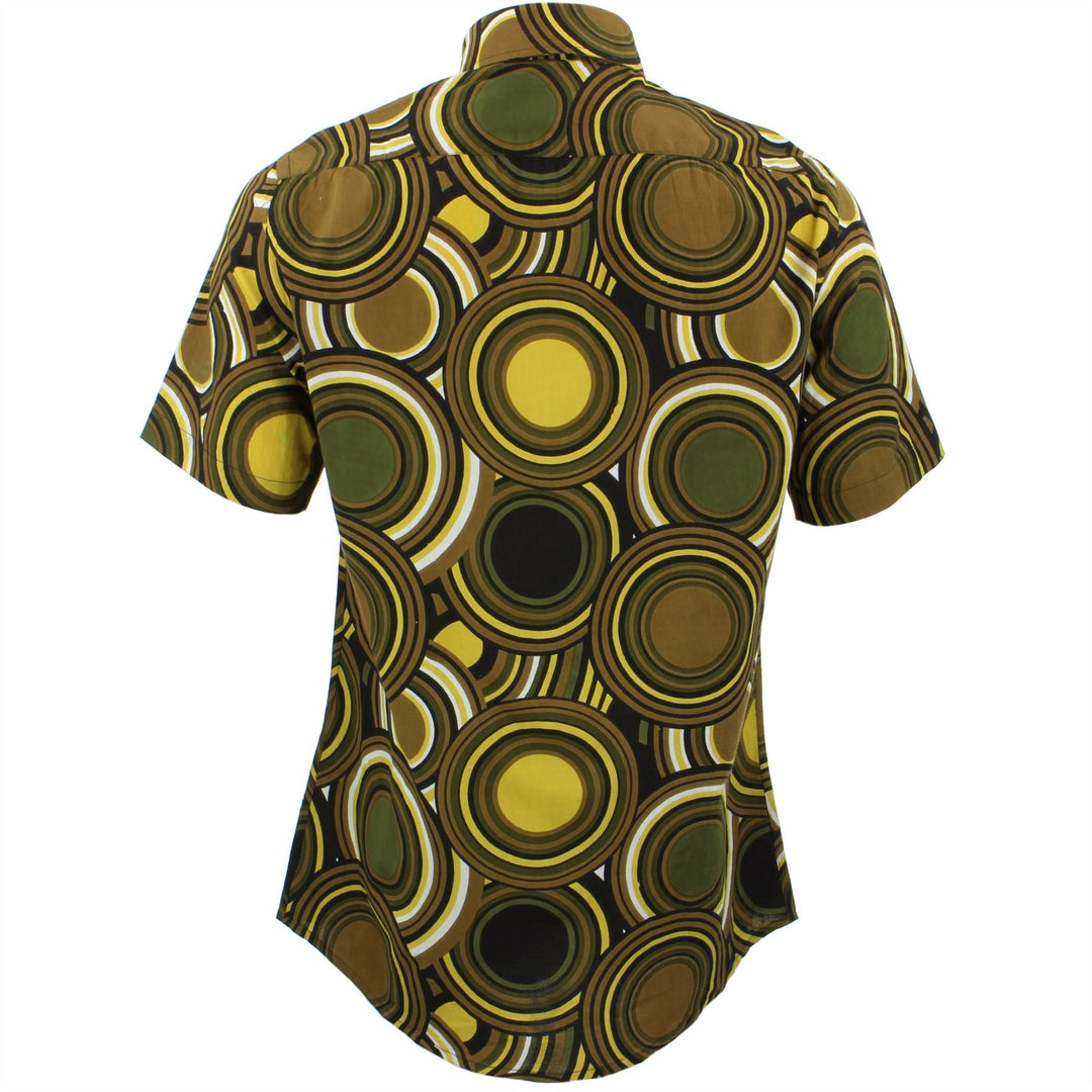 Slim Fit Short Sleeve Shirt - Retro Circles