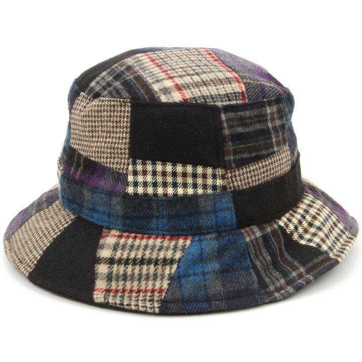 Patchwork Tweed bucket hat - Blue