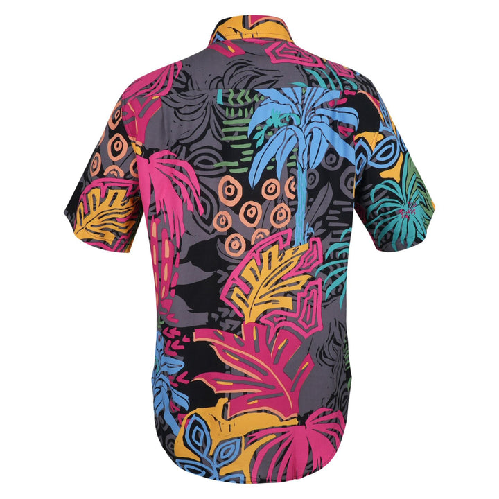 Regular Fit Short Sleeve Shirt - Infrared Jungle