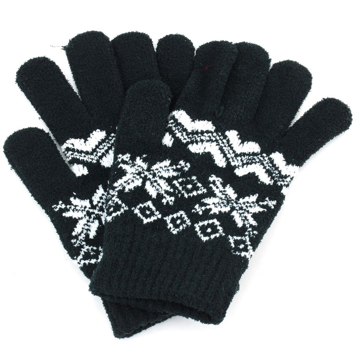 Aztec Ladies Gloves - Black