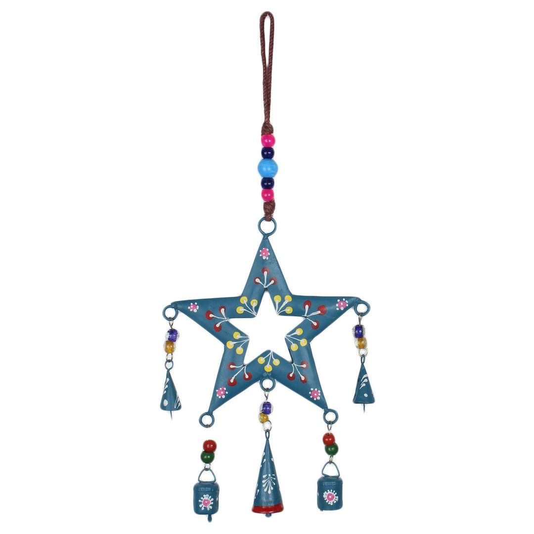 Hanging Star Mobile Decoration - Teal