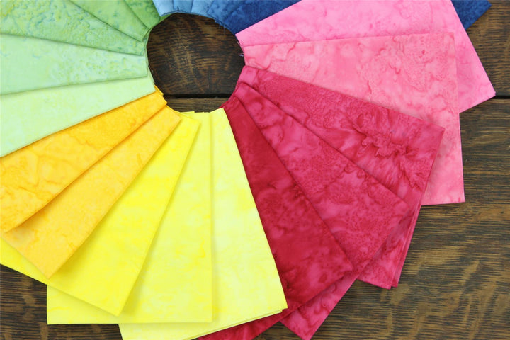 Fat Quarter - 20 Pieces of 19" x 20" Cotton Batik