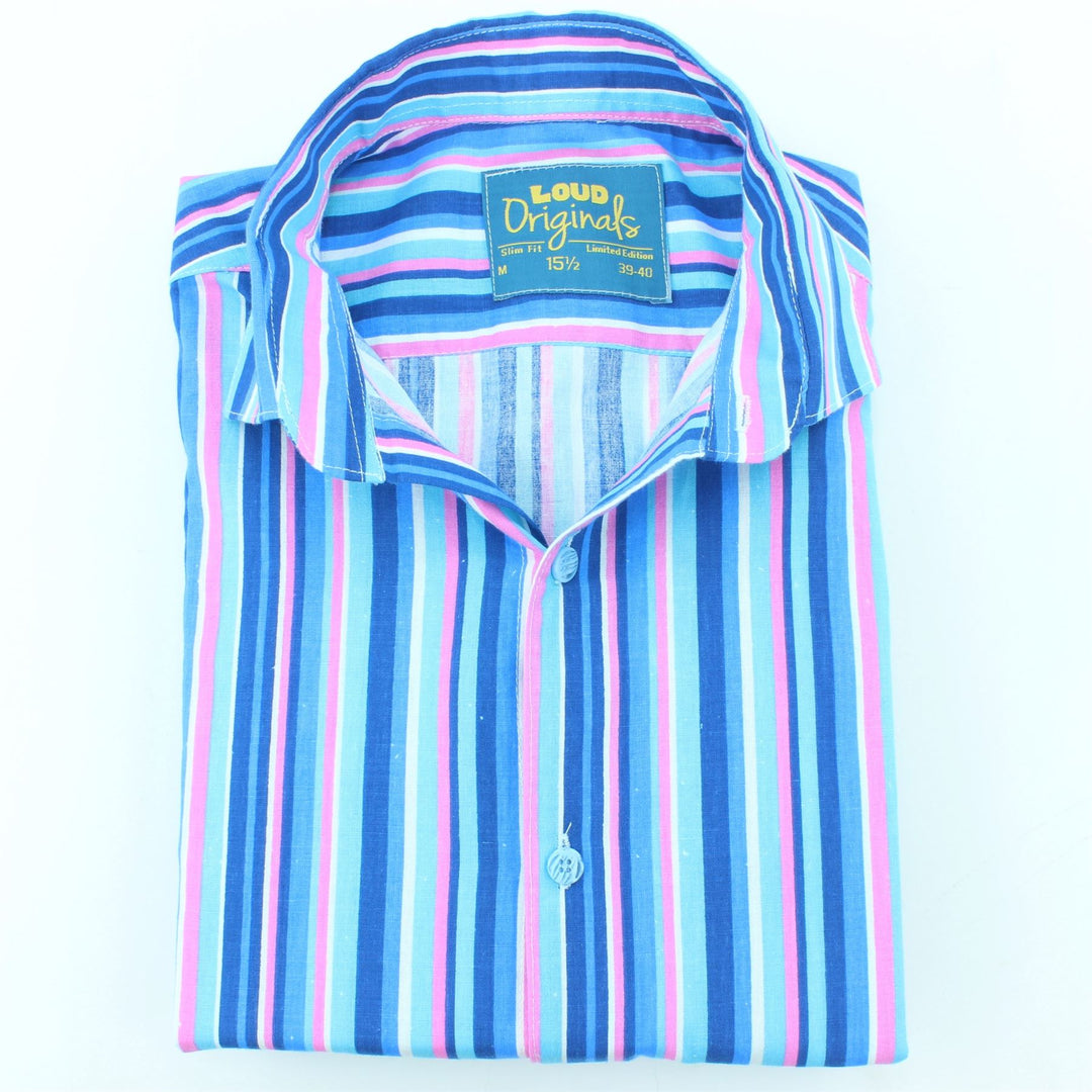Slim Fit Long Sleeve Shirt - Bayadere Stripes