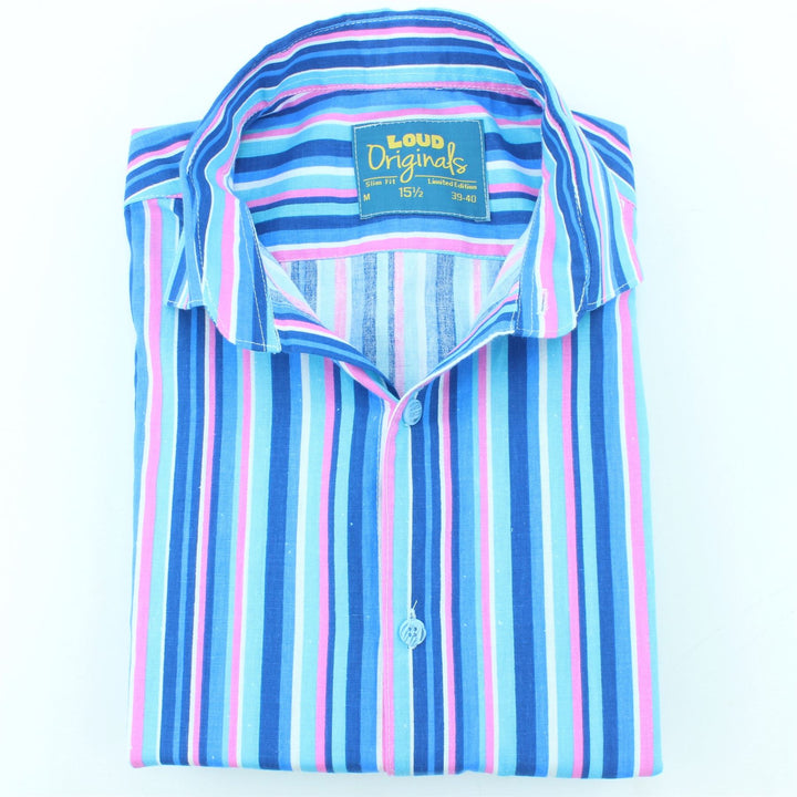 Slim Fit Long Sleeve Shirt - Bayadere Stripes