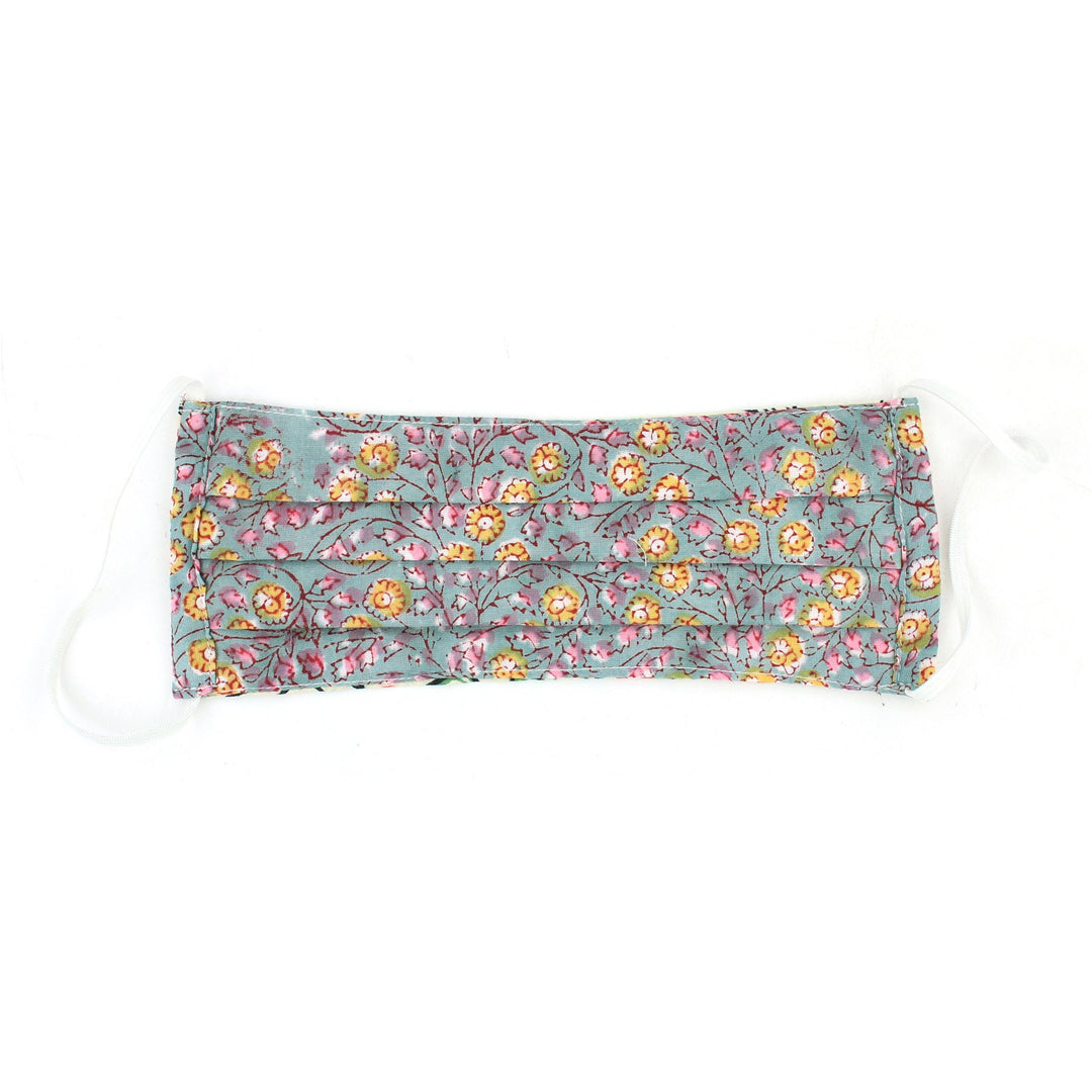 Handmade Pleated Cotton Face Mask - Pack of 5