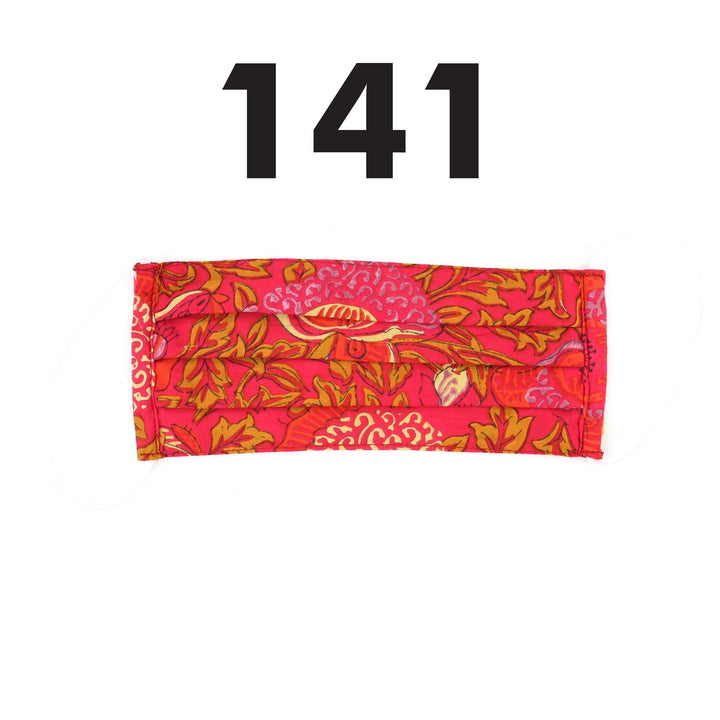 Handmade Pleated Cotton Face Mask - Pack of 3