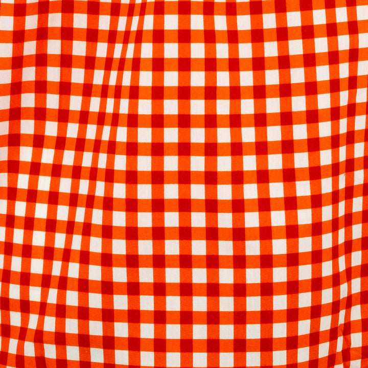 Classic Women's Shirt - Orange Gingham