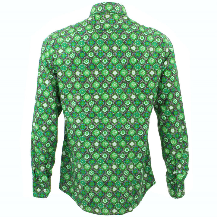 Tailored Fit Long Sleeve Shirt - Fleur Crest