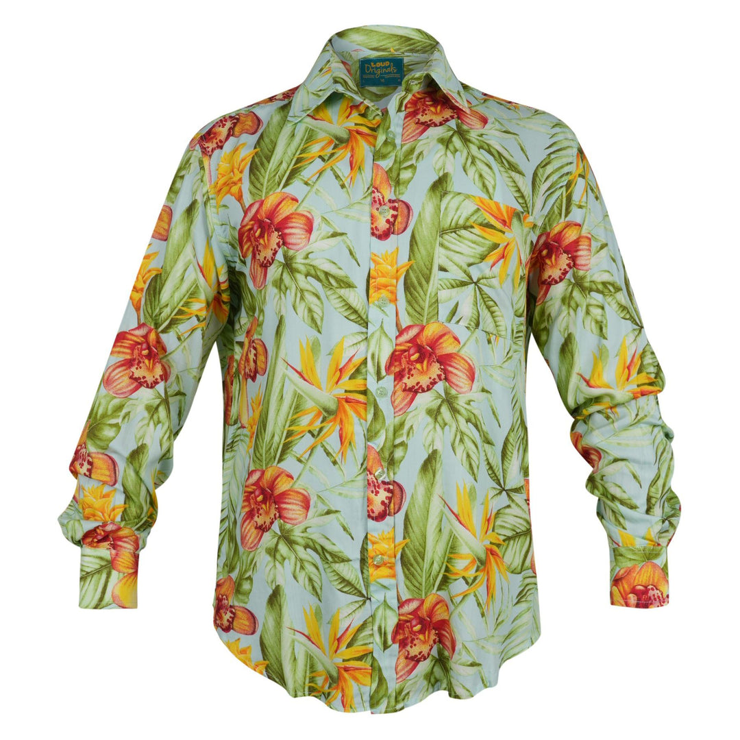 Regular Fit Long Sleeve Shirt - Tropic Solstice