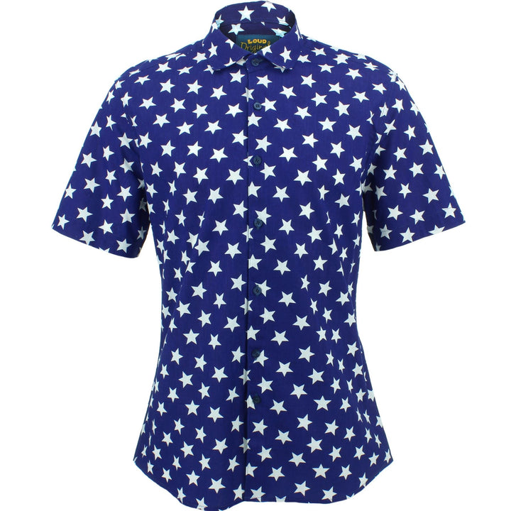 Slim Fit Short Sleeve Shirt - Stars