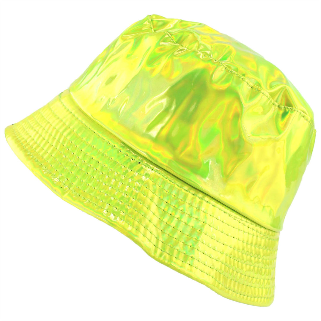Holographic Bucket Hat - Shiny Green