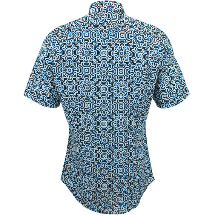 Slim Fit Short Sleeve Shirt - Tribal Fret