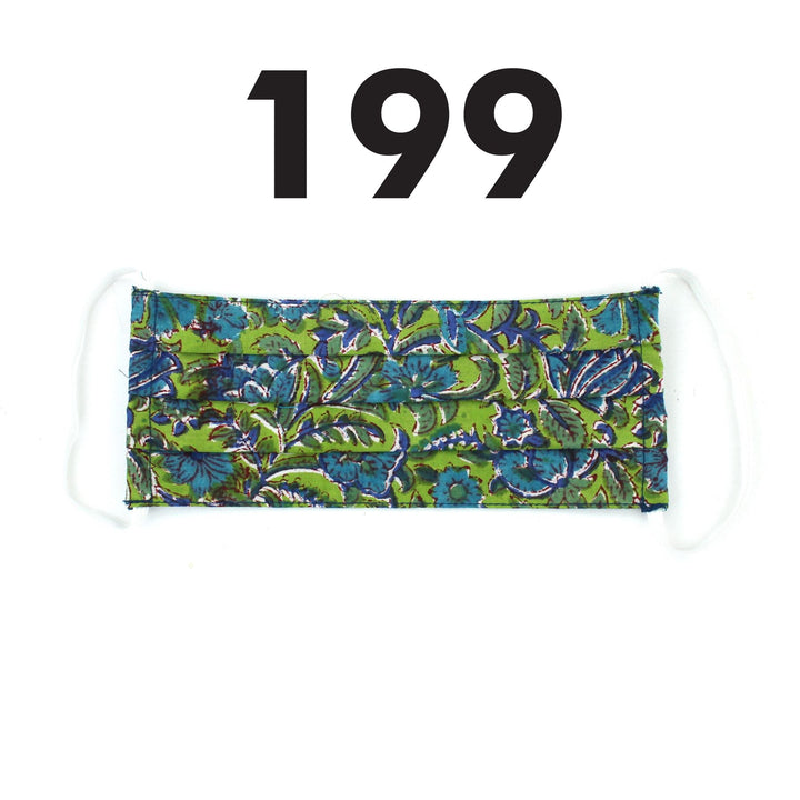 100% Cotton Handmade Pleated Face-Mask