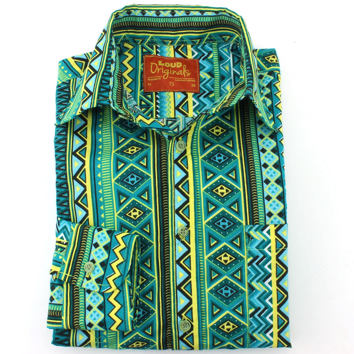 Regular Fit Long Sleeve Shirt - Aztec