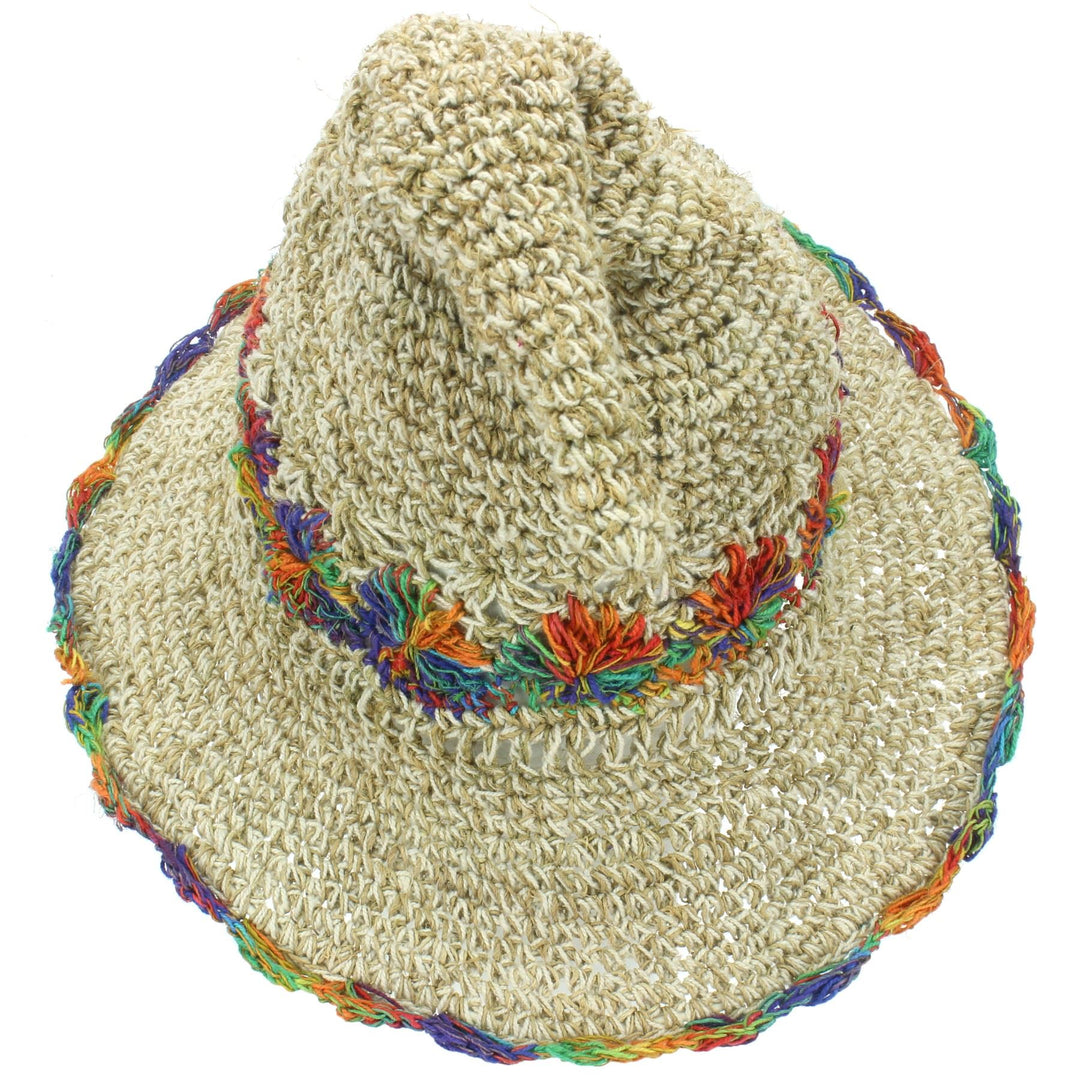 Hemp & Cotton Sun Hat - Wizard Rainbow