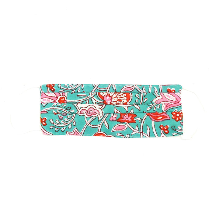 100% Cotton Handmade Pleated Face-Mask