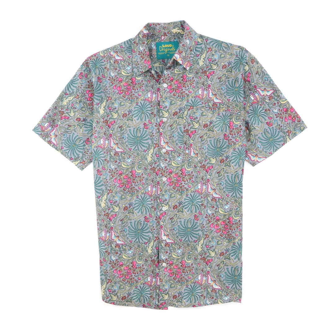 Regular Fit Short Sleeve Shirt - Mystical Moths