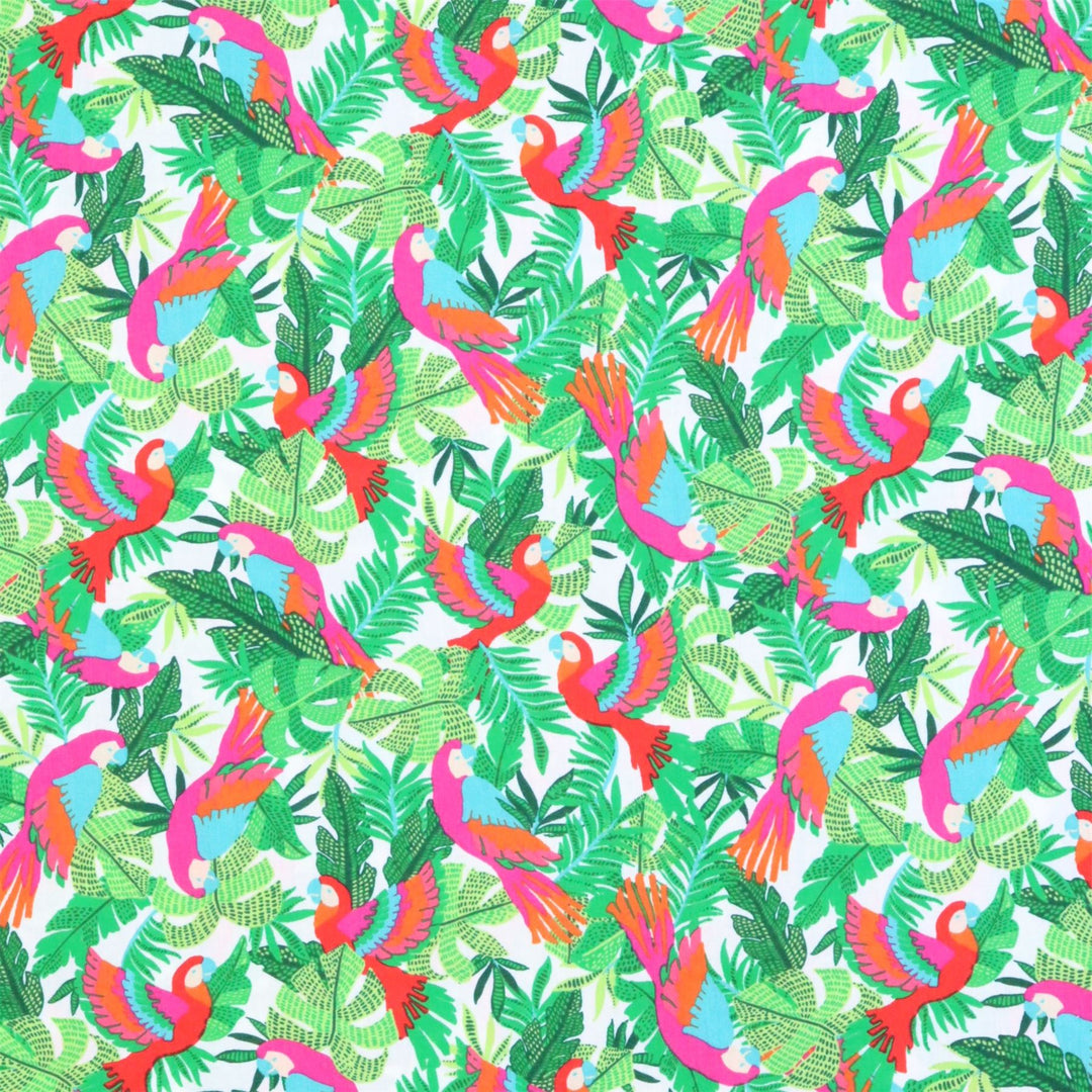 Regular Fit Short Sleeve Shirt - Parrot Palm
