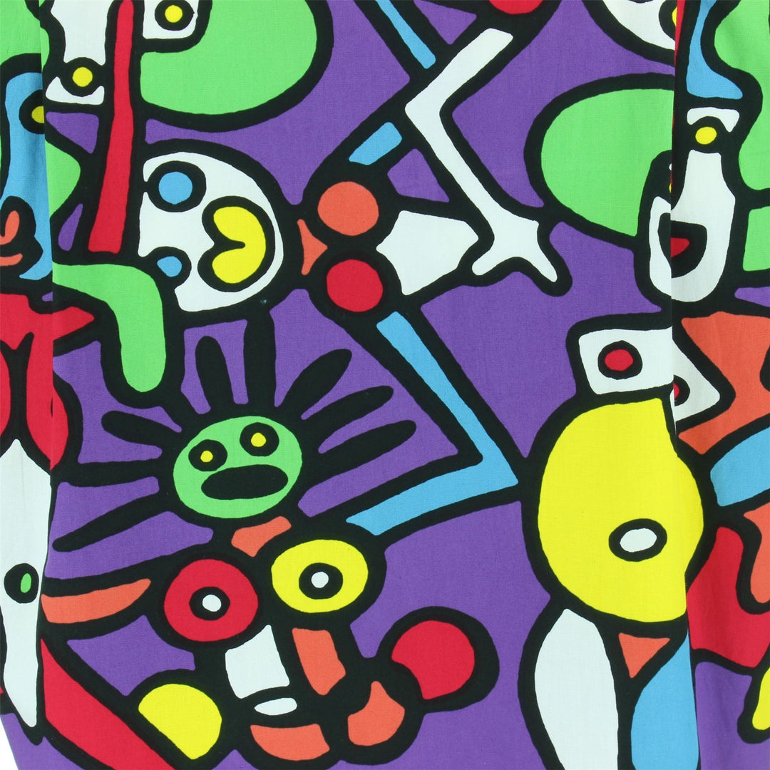 Slim Fit Long Sleeve Cotton Shirt - Tiffy Print - Purple