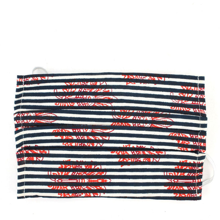 100% Cotton Handmade Pleated Face-Mask