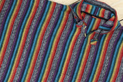 Brushed Cotton Hooded Poncho - Rainbow