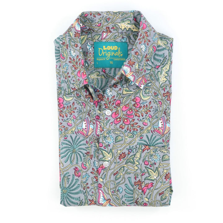 Regular Fit Short Sleeve Shirt - Mystical Moths