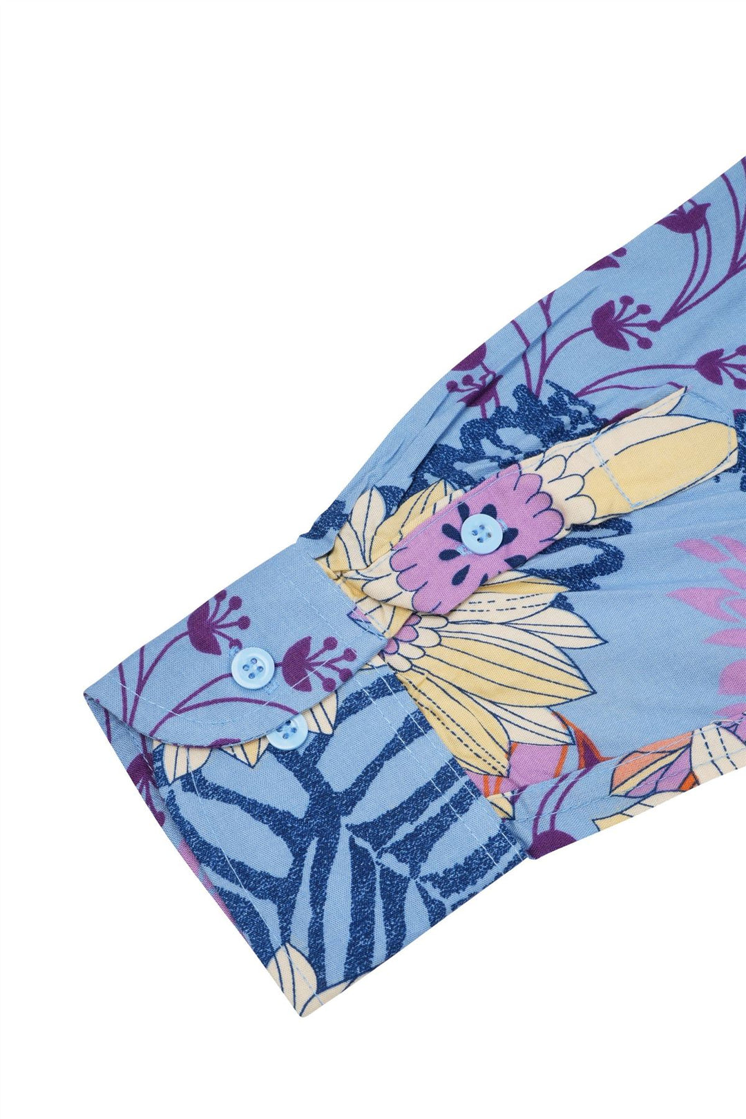 Regular Fit Long Sleeve Shirt - Pastel Botanica