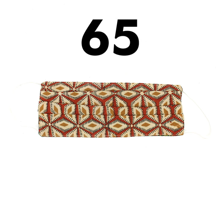 100% Cotton Handmade Pleated Face-Mask