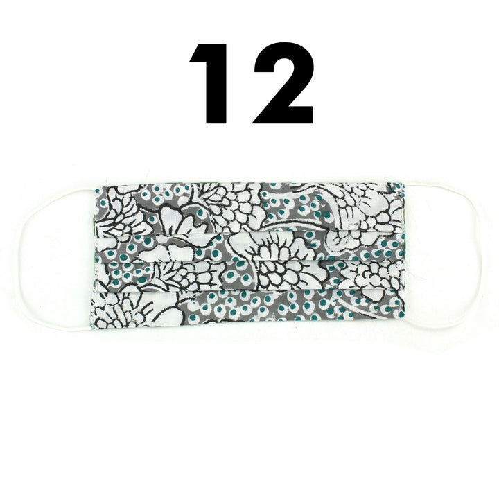 Handmade 100% Cotton Pleated Face-Mask