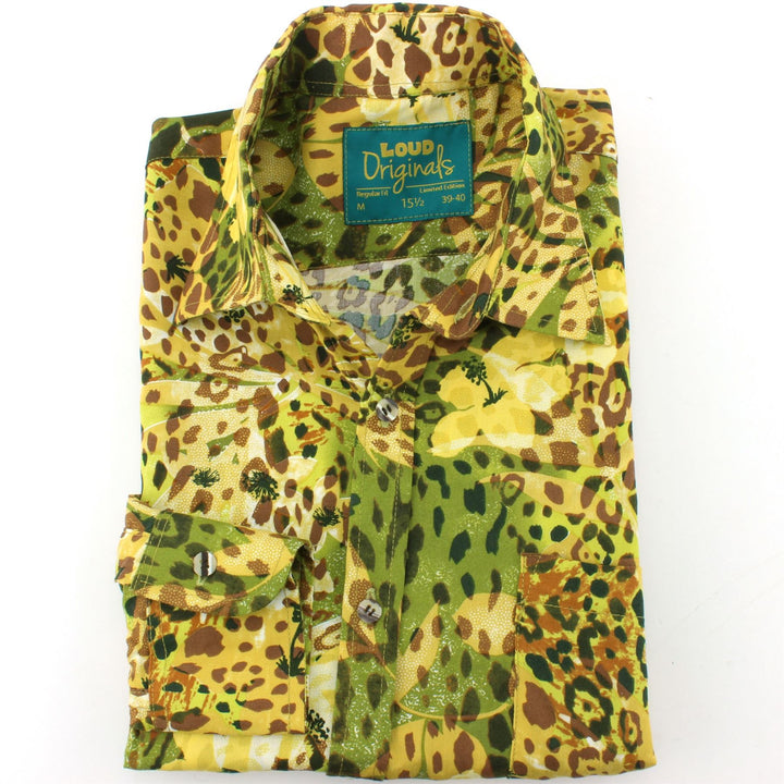 Regular Fit Long Sleeve Shirt - Floral Animal