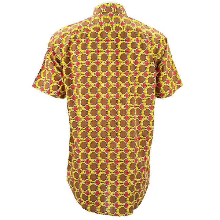 Regular Fit Short Sleeve Shirt - Brown Eggs