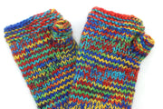 Hand Knitted Wool Arm Warmer - SD Rainbow Mix
