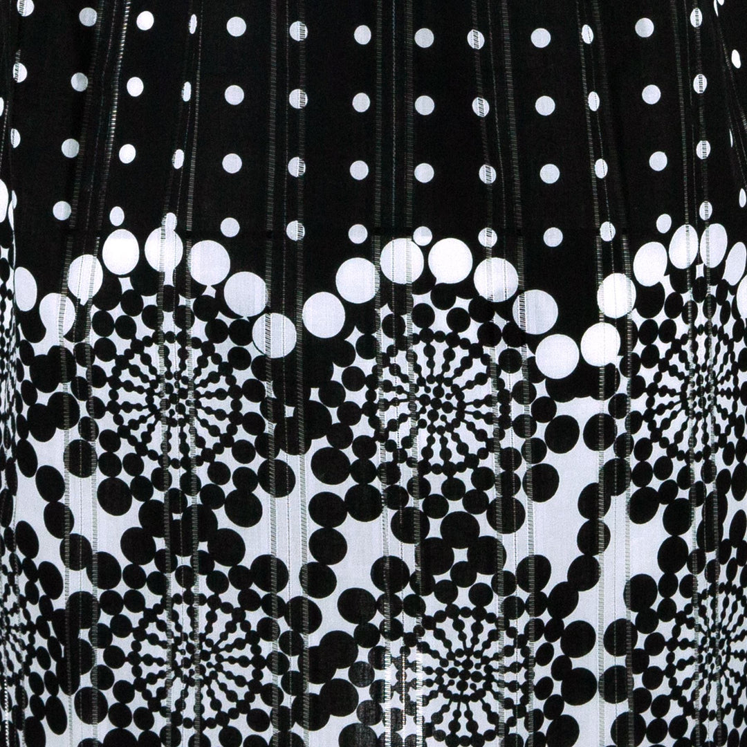 Halterneck Wrinkle Dress - Polka Circles