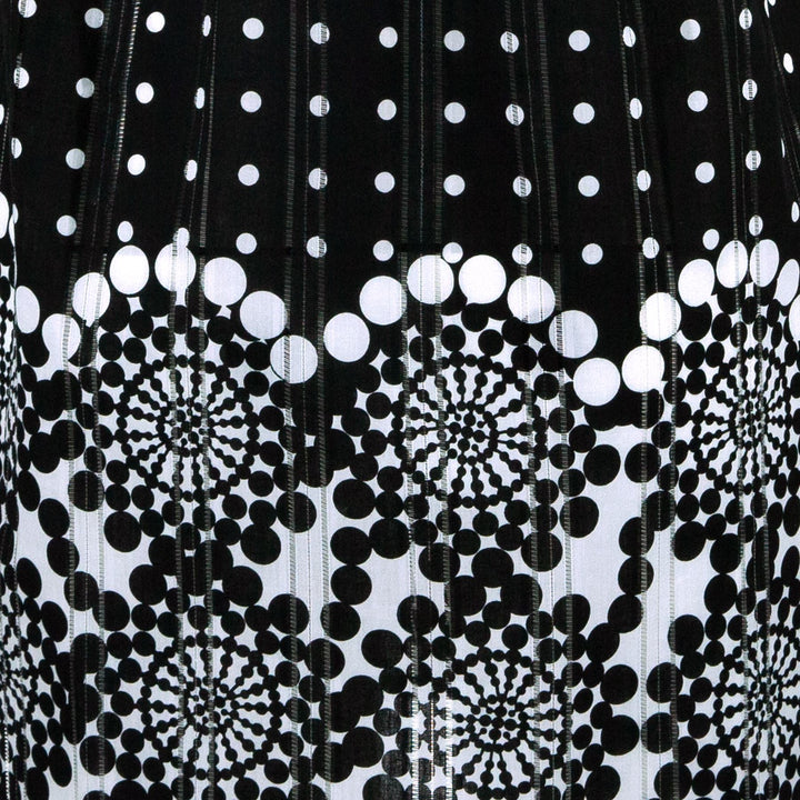 Halterneck Wrinkle Dress - Polka Circles