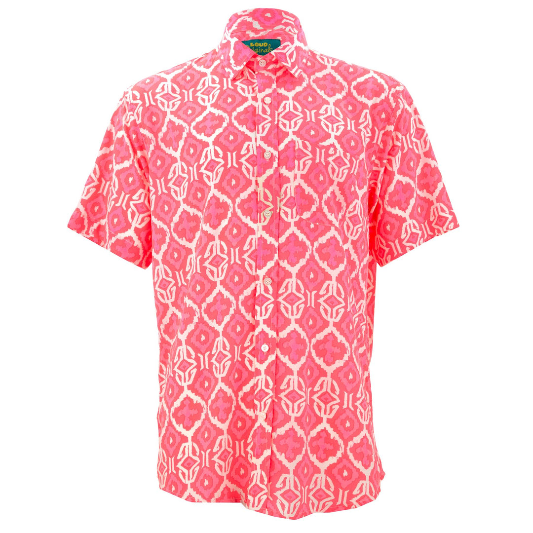 Regular Fit Short Sleeve Shirt - Ikat