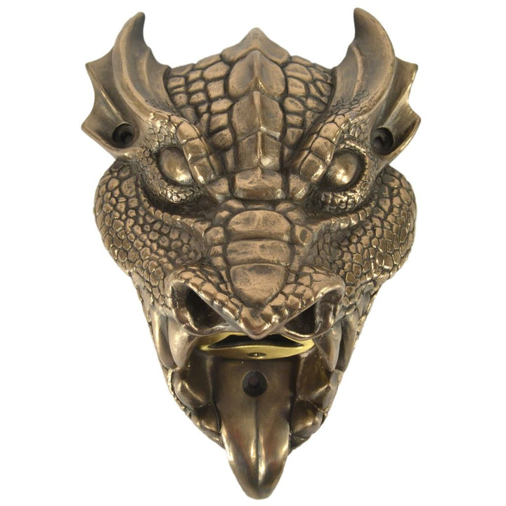Wall Mounted Character Bottle Opener - Dragon (Bronze)