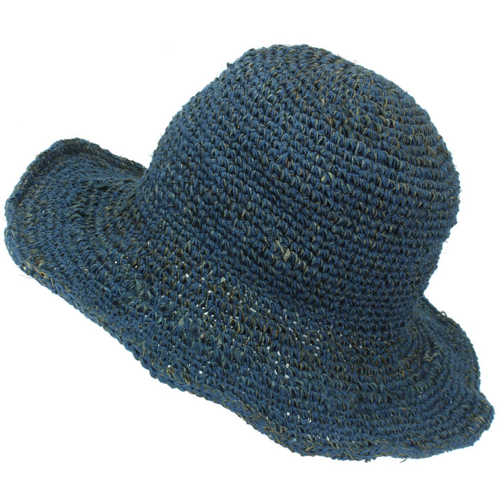 Hemp & Cotton Sun Hat - Blue