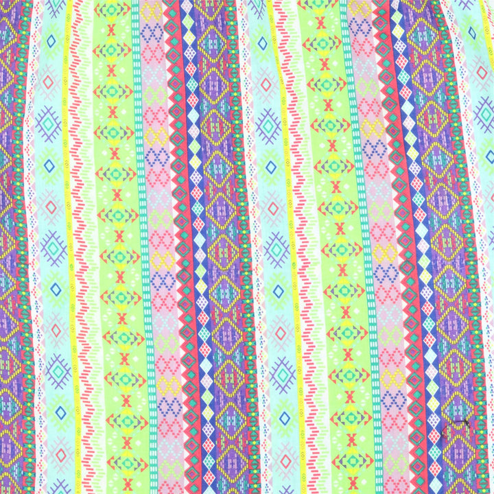 Regular Fit Short Sleeve Shirt - Lime Aztec