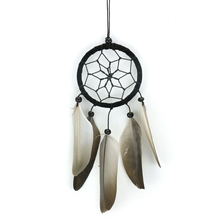 Dreamcatcher - Spiral 6cm Black Grey