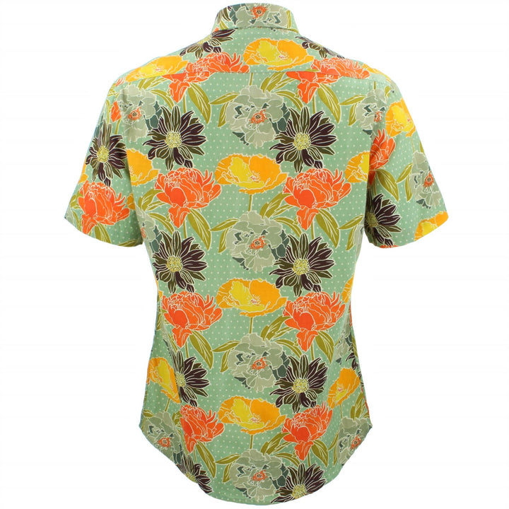 Tailored Fit Short Sleeve Shirt - Polka Floral