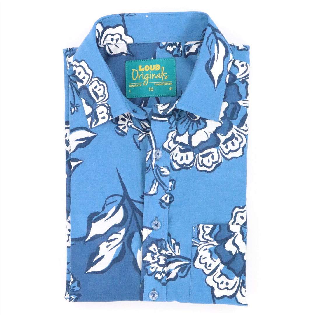 Regular Fit Short Sleeve Shirt - Big Blue