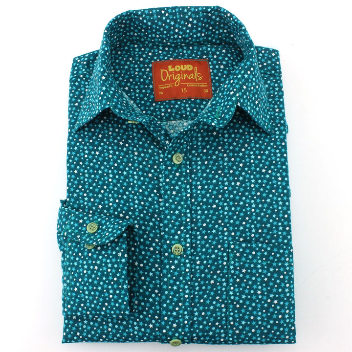 Regular Fit Long Sleeve Shirt - Ditzy Stars