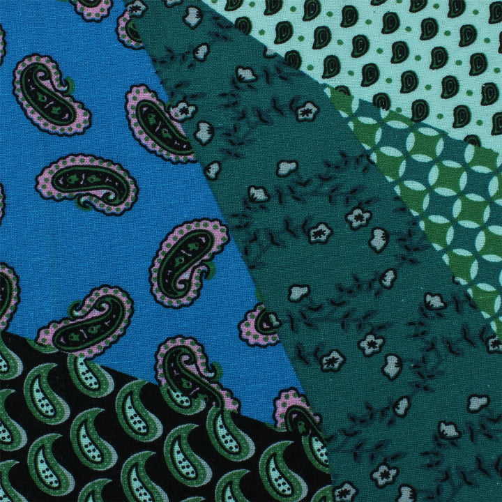 Regular Fit Short Sleeve Shirt - Mixed Paisley