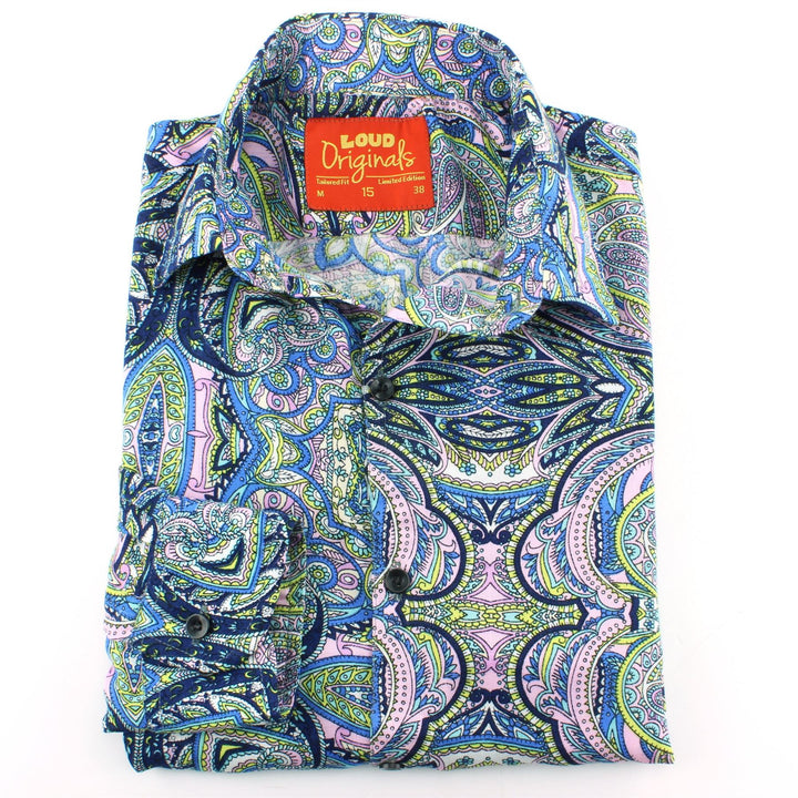 Slim Fit Long Sleeve Shirt - Indigo Indian